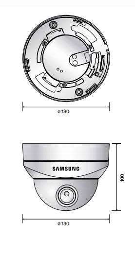 Samsung 1/3 530TV Day & Night Dome CCTV Camera SID 450  