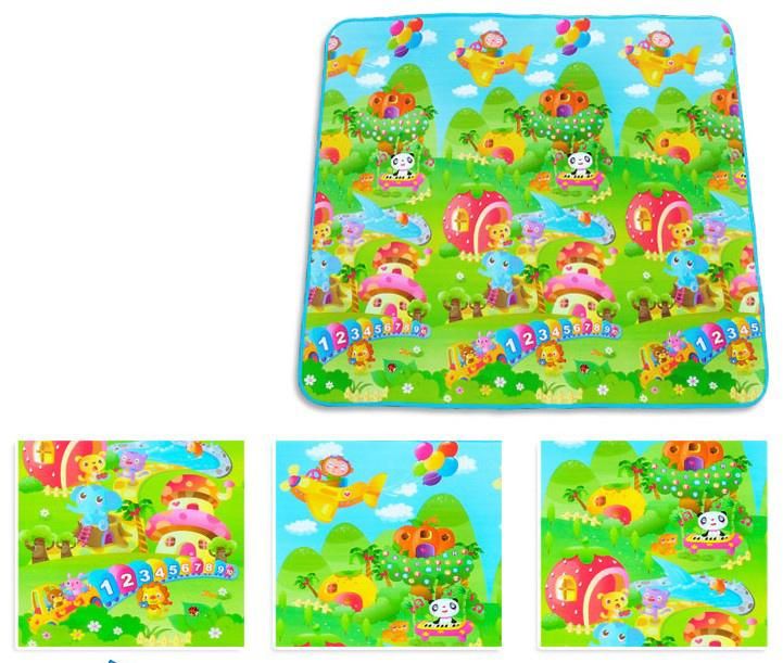 Animals Baby Play and Crawl Mat Playmat 200 x 180cm  