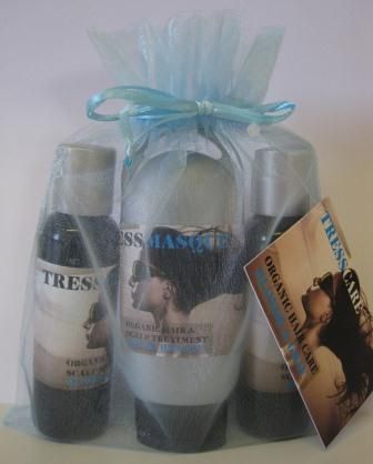   ORGANIC HAIR GIFT SET BLONDE/GRAY GROW LONG STRONG HAIR FAST NEW