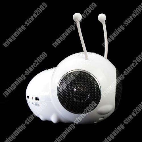 USB cute honybee TF SD FM  player speaker / battery  