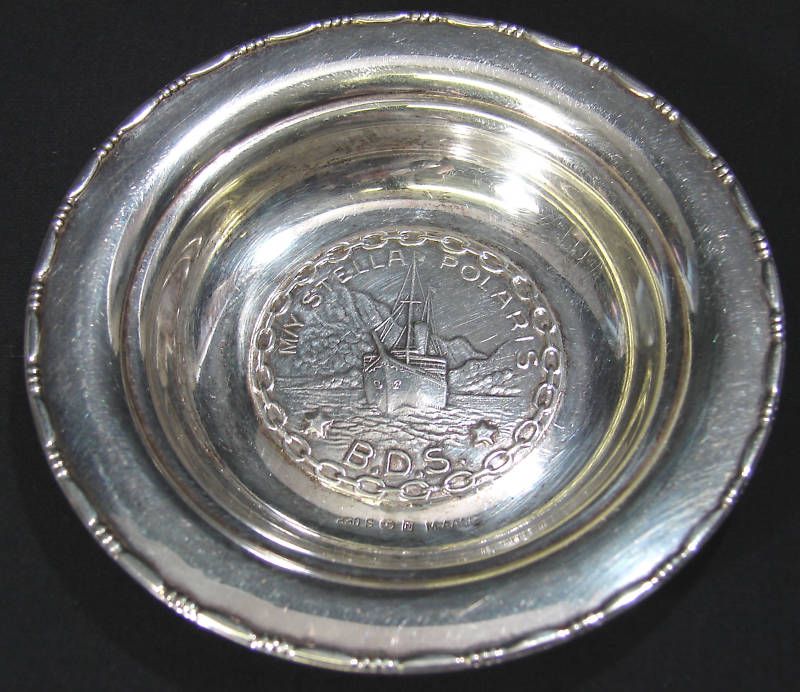 Magnus Aase Norway 830S Silver STELLA POLARIS Pin Dish  