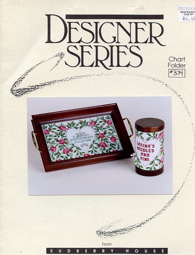 Sudberry 374 Rose Tea Tray Cross Stitch Pattern  