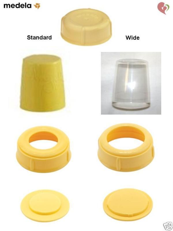 MEDELA BREAST MILK BOTTLE SPARE PART DISK COLLAR CAP LID  