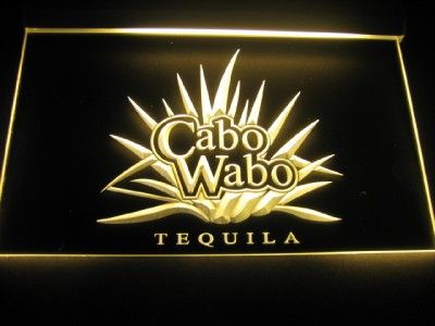 Cabo Wabo Tequila Logo Beer Bar Pub Store Light Sign Neon W2801  