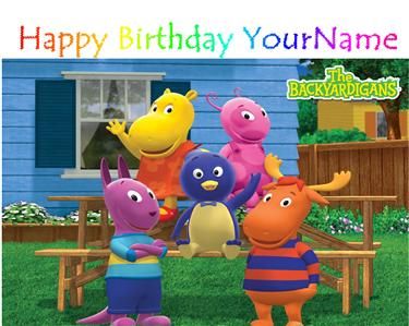 Backyardigans Edible Cake Topper   $3 ship  