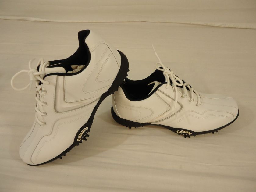 MENS CALLAWAY X SERIES CHEV LP MENS GOLF SHOES (WHITE) 9.5 MEDIUM 