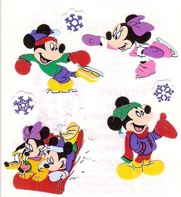 Sandylion MICKEY MOUSE CHRISTMAS *2 Strips* SUPER RARE  