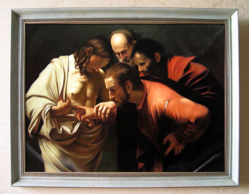 Caravaggio The Doubting of St. Thomas Painting repro  