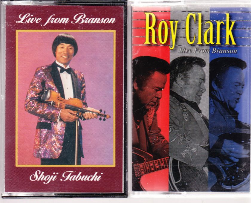 LIVE IN BRANSON ROY CLARK & SHOJI TABUCHI CASSETTES  