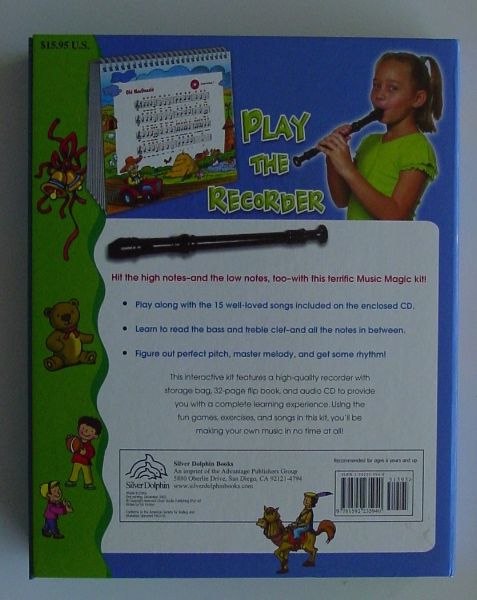 MUSIC RECORDER Kit + CD/Storage Bag & Instructions L@@K  