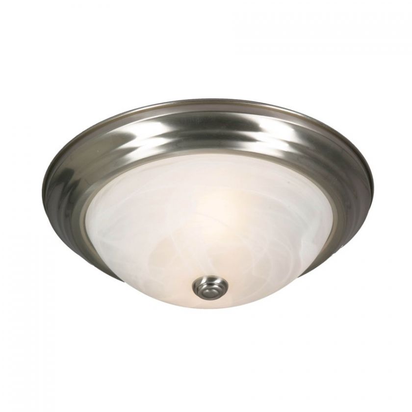 NEW 2 Light Small Flush Mount Ceiling Lighting Fixture, Pewter 