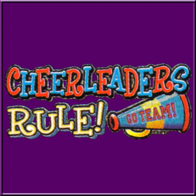   Cheerleaders Rule HOODIE JERZEES S,M,L,XL,2X,3X,4X Cheerleading  