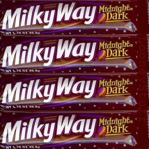 MILKY WAY MIDNIGHT DARK CHOCOLATE 24 1.76oz (50g) Bars 04010401  