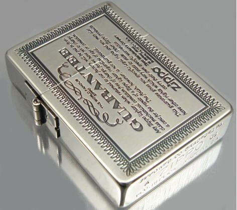 1935 CLASSIC TYPE JAPAN NEW DESIGN GUARANTEE S ZIPPO  