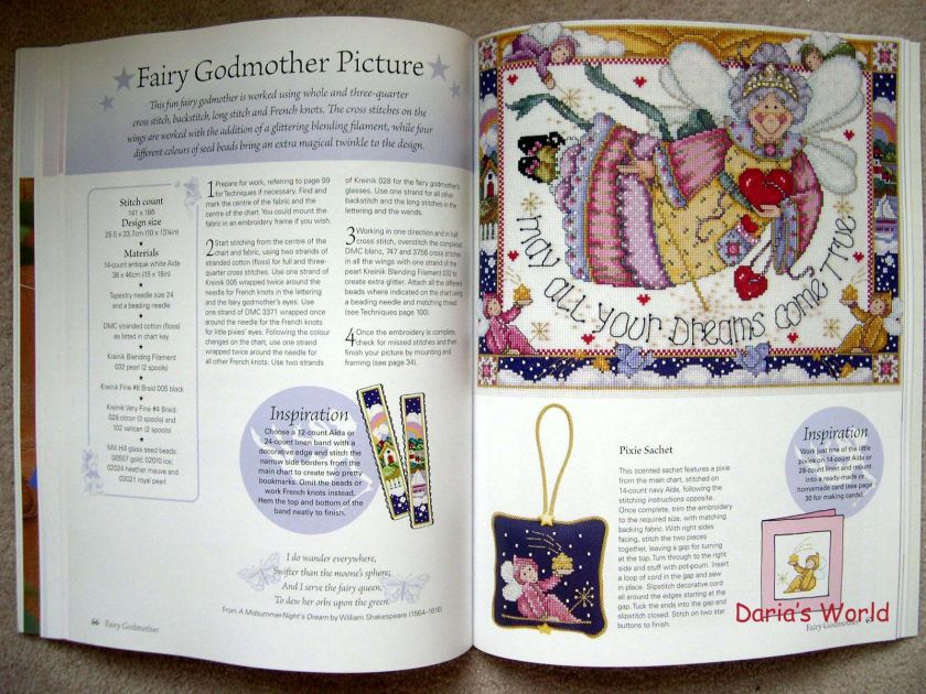 Cross Stitch Fairies   Over 50 Enchanting Designs  