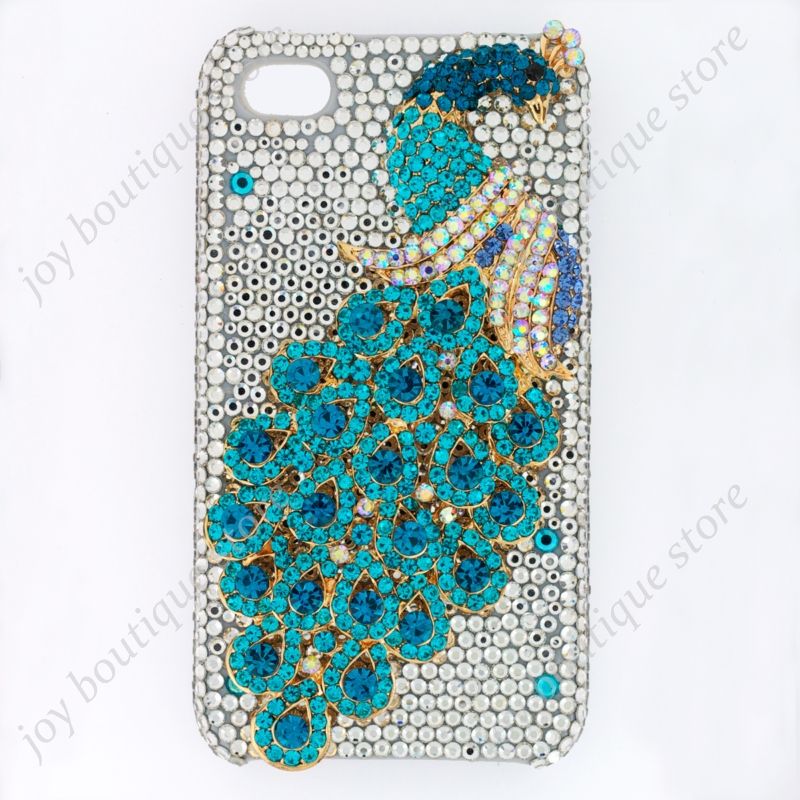 full of rhinestone, use hard case with 3D pink clear rose rhinestone 