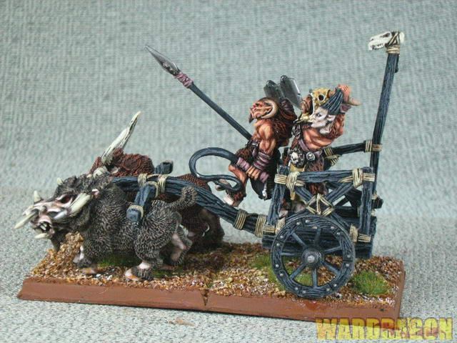 WDS Pro Painted Beastmen of Chaos Tuskgor Chariot m67  