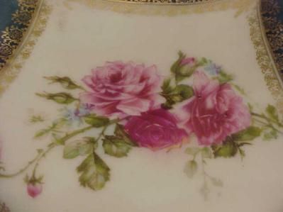 This is a lovely 9 Scalloped Edge HP Plate marked Star Austria 