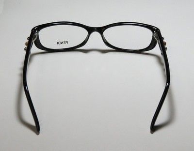 NEW FENDI 823 52 14 135 BLACK THICK DESIGNER EYEGLASSES/GLASSES/FRAMES 