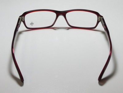   PACKAGE 54 15 141 RED/STERLING SILVER EYEGLASSES/GLASSES/FRAME  