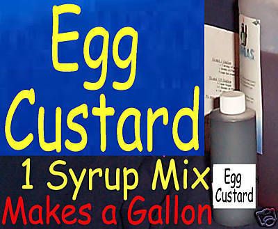 EGG Custard Snow SHAVED ICE Flavored SYRUP MIX GALLON  