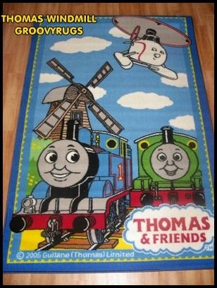 NEW* THOMAS TANK FLOOR RUG 100X150CM WASHABLE MAT  