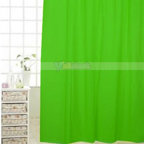 Peak green Shower Curtain PEVA bath shade 180x180cm  