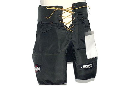 BROWN JB850 GOALIE PANTS JUNIOR SIZE 32 BLACK NEW  