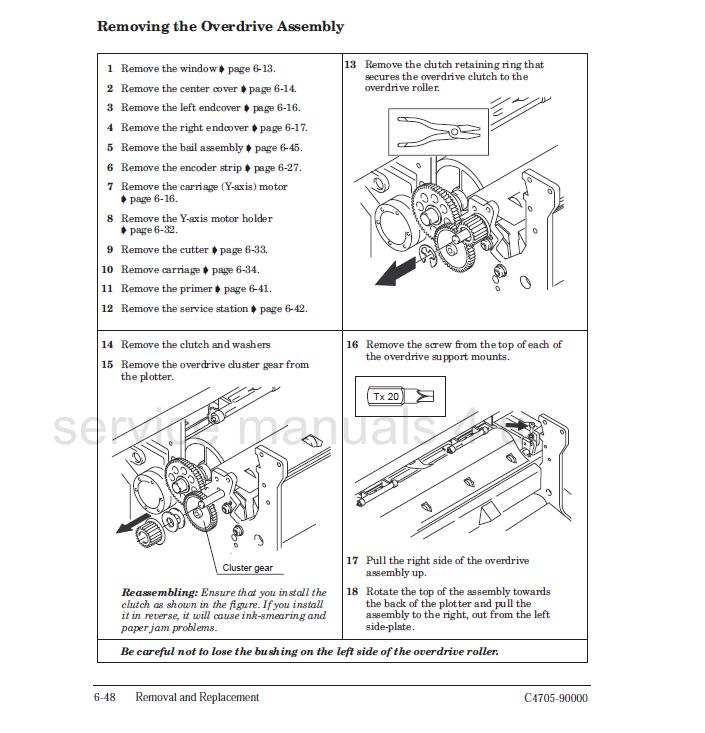 HP DesignJet 700 750 750c 750cm Service Manual PDF  