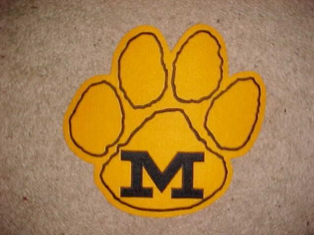 MISSOURI Tigers HUGE 10X9 inch Logo JACKET PATCH  