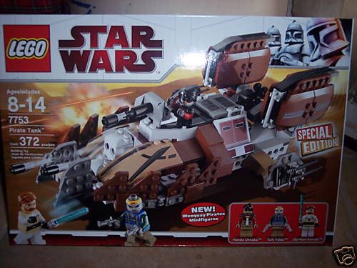 STAR WARS LEGO PIRATE TANK #7753 NEW VHTF FREE SHIP  