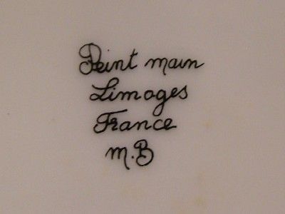 Limoges France Hand Painted Signed Porcelain Trinket Box THE WHITE 