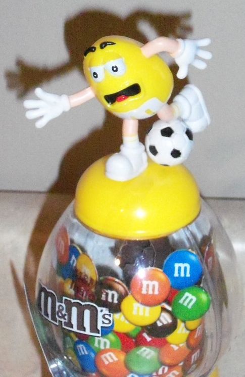 Sports Themed M&M Dispenser soccer tennis skateboard +  