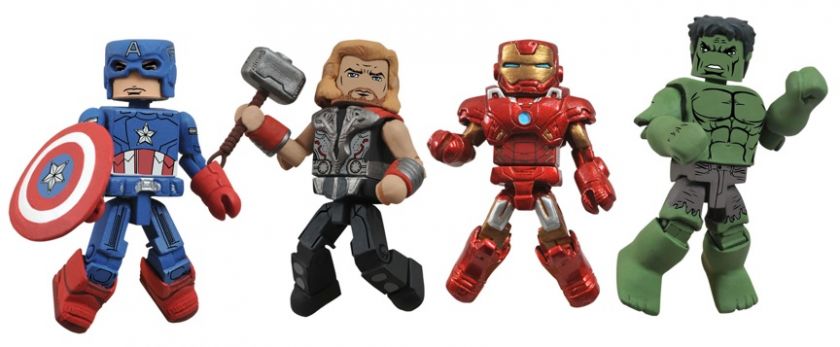 Minimates Marvel THE AVENGERS MOVIE SET 8 Figures MOMC IN HAND 