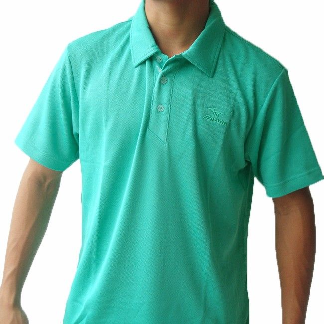 Mizuno Mens Golf Polo Shirt Coolmax Green M  