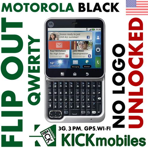 BNIB 3G MOTOROLA FLIP OUT FACTORY UNLOCKED SIM FREE GSM  