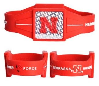   Cornhuskers Power Force Balance Band Bracelet Silicone Wristband NU