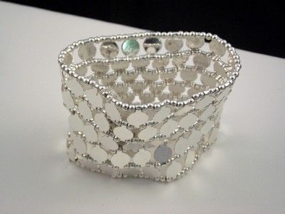 NEW Alfani 5 Row Silver Slink Band Stretch Bracelet NWT  