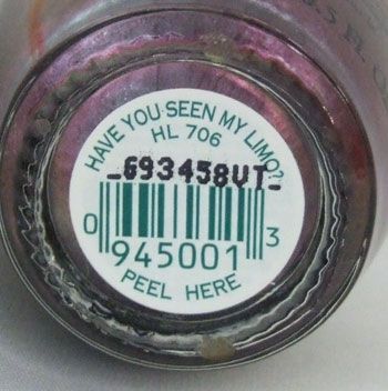 OPI Nail Polish Lacquer Have You Seen My Limo? Shimmer  