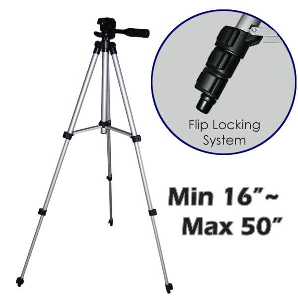 50 PROFESSIONAL TRIPOD For CAMERA W/ MINI TRIPOD MPM1  