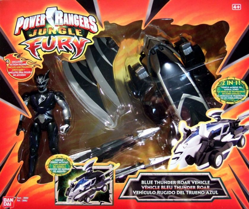 Power Rangers Jungle Fury BLUE Thunder Roar Vehicle NEW BNIB BanDai 