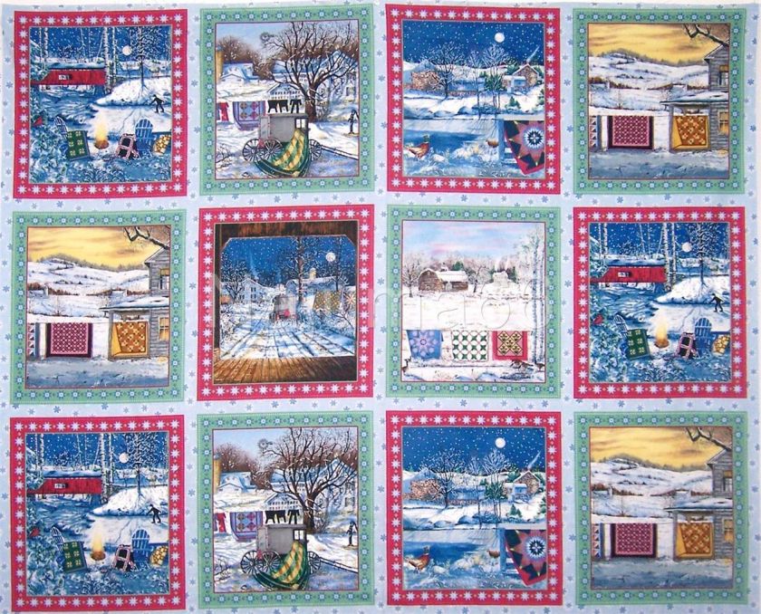 New Winter Quilts   Quilt Top   Quilt Blocks   Pillow Panels   Fabric 