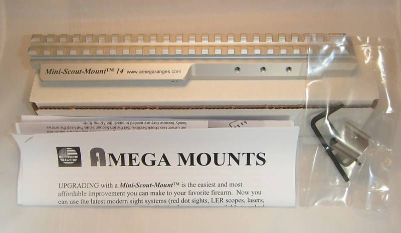 Ruger Mini 14 Amega Ranges Scope Scout Mount Handguard Stainless 