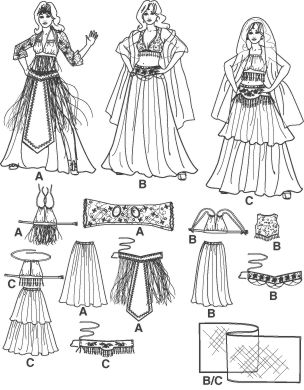 Belly Dance I Dream of Jeannie Simplicity Pattern 2941  