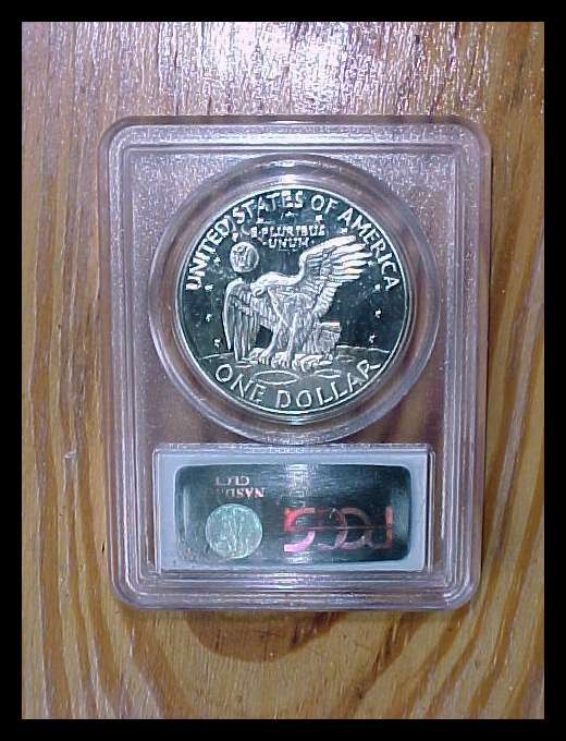 1971 S PCGS PR69DCAM SILVER IKE DOLLAR DEEP CAMEO PROOF COIN  