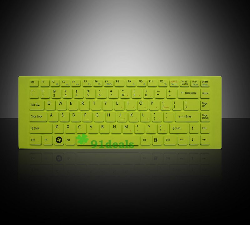 New Green Sony VAIO VPC S Y Series Keyboard Skin Cover  