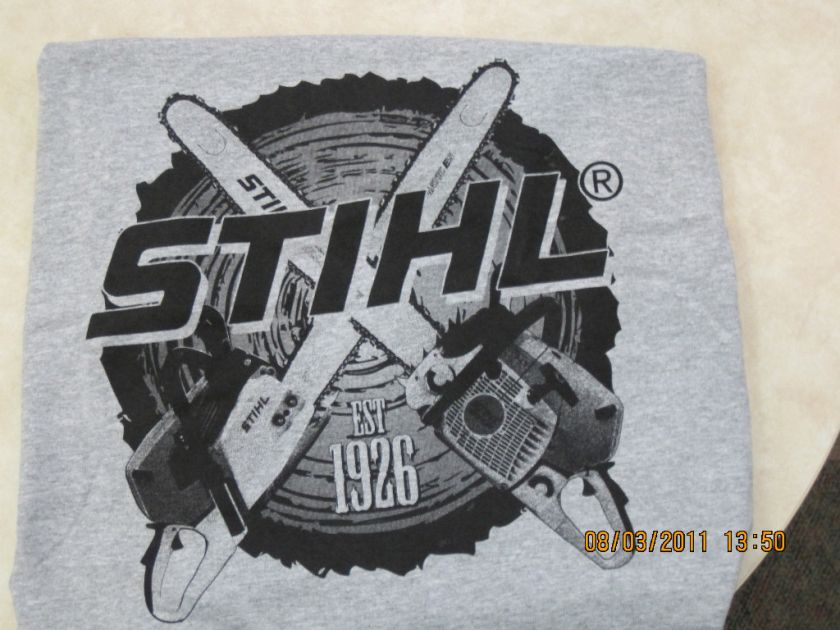 STIHL Gray 1926 Chainsaw Graphic Longsleeve T Shirt  