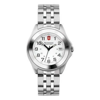 Swiss Army Peak II White Dial Stainless Steel Mens Watch 241283.CB 