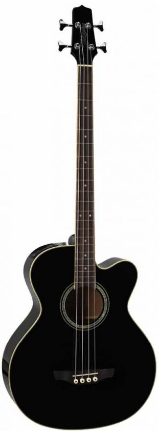 Takamine EGB2S Acoustic Electric Bass Guitar   Black w/ Free Large 