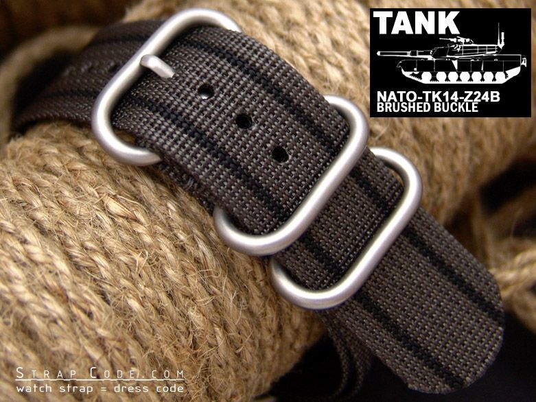 NATO Tank Heavy Nylon watch band   For iPod Nano6 Watch  